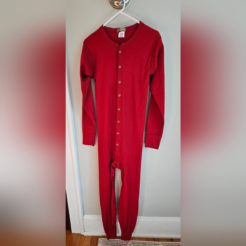 NWOT The Territory Ahead Red Unisex Union Suit Size M
